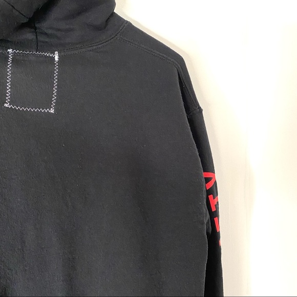 riot society Rose Patch Black Hoodie - Picture 6 of 7